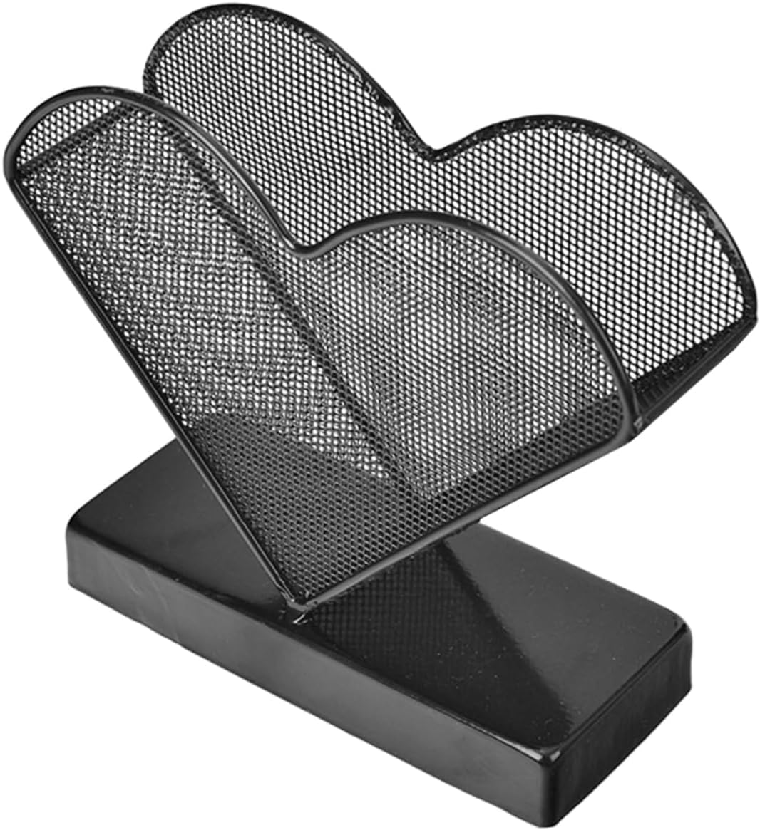 KICHOUSE Heart Shape Napkin Holder Unique Metal Tissue Stand for Dining Table Decorative Freestanding Napkin Holder for Home Restaurant and Use