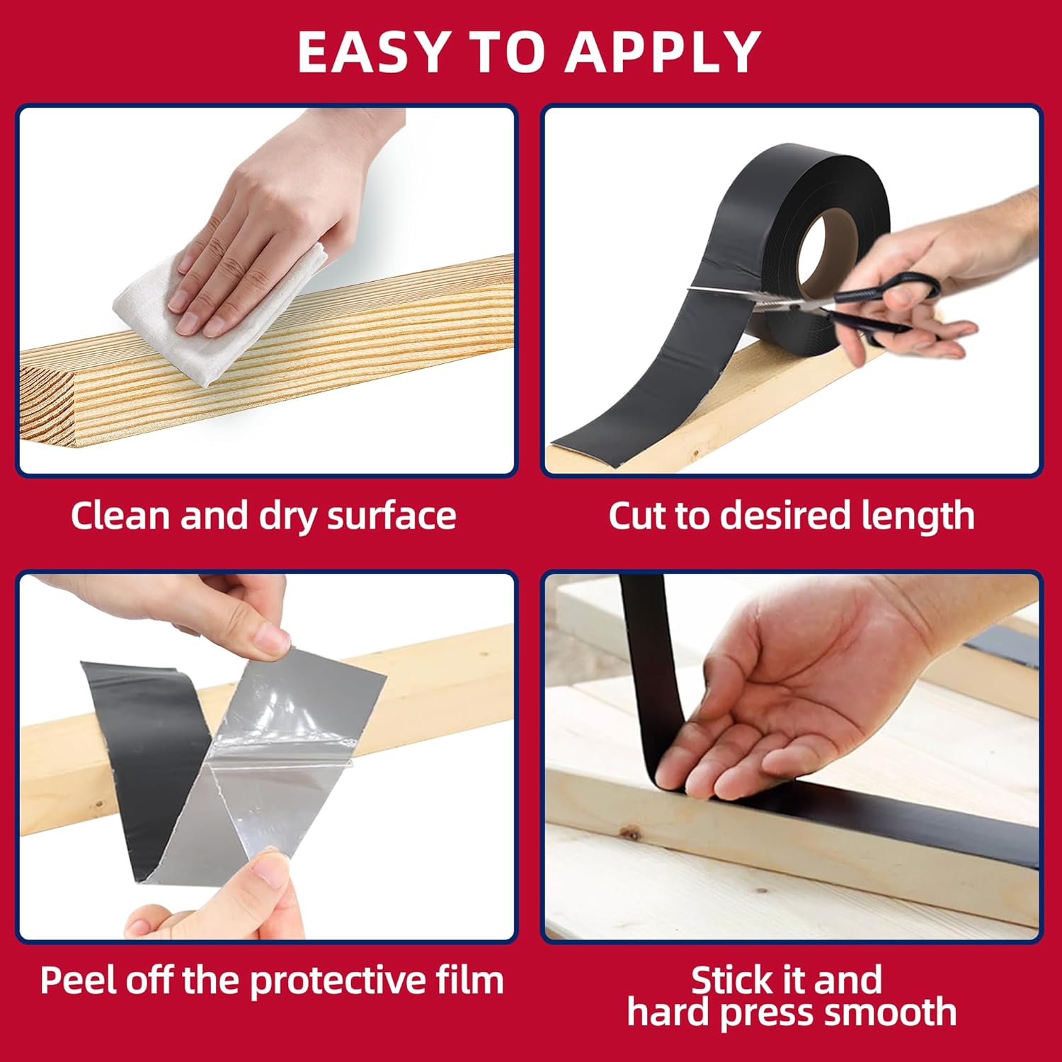 15 Pack Butyl Tape 2" x 50' and 12 Pack 1-5/8" x 50' Joist Tape for Decking