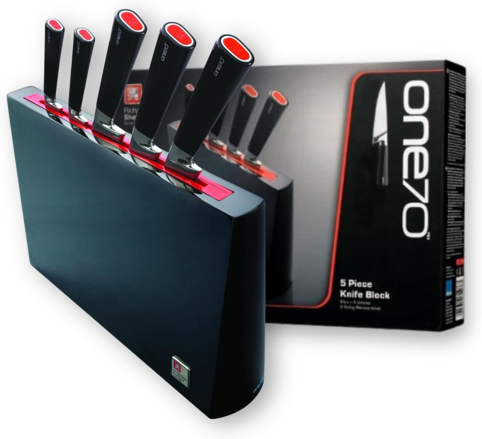 Richardson Sheffield R09000K345K20 5-Piece One70 Knife Block Set, Silver