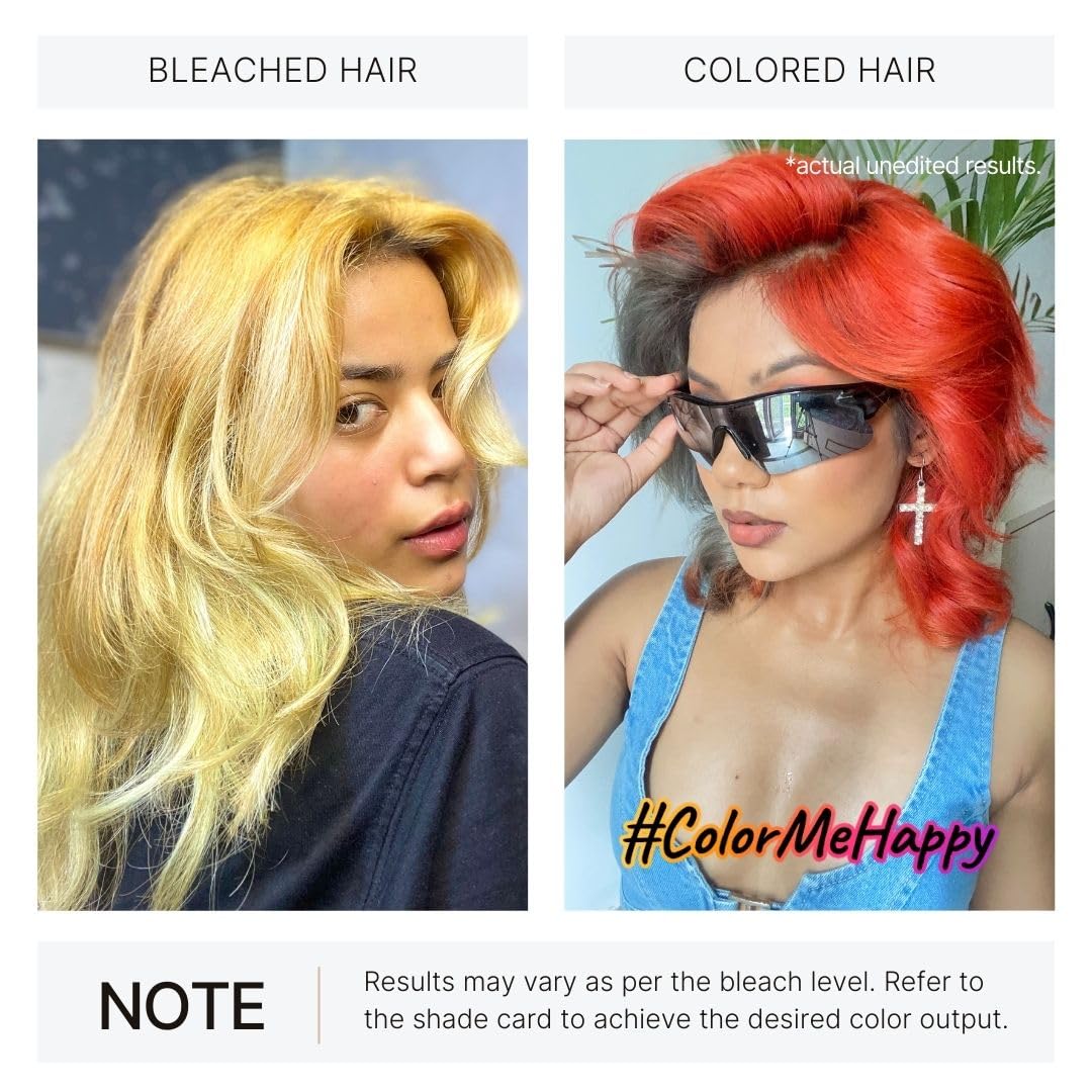 2.Oh! Italian- Orange Hair Color DIY Kit | Semi-Permanent Color + Bleach for Highlights | With Plex & Argan Oil | Lightening Kit for Women & Men 2
