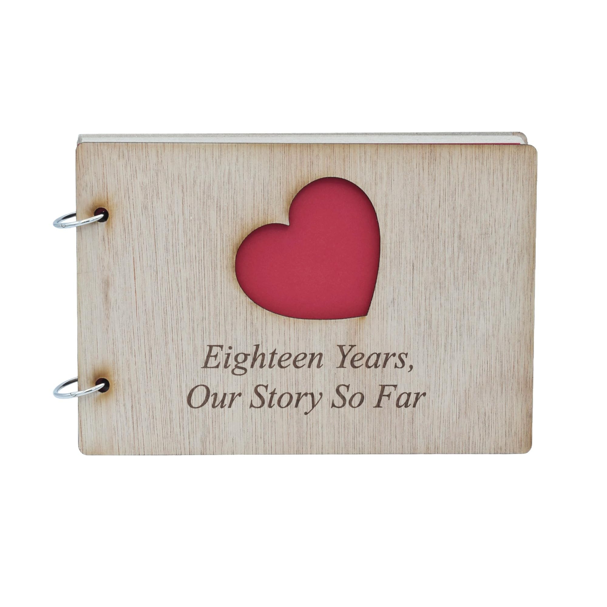 Pirantin Wood 18 Years Our Story So Far - Scrapbook, Photo Album Or Notebook Idea For 18Th Anniversary