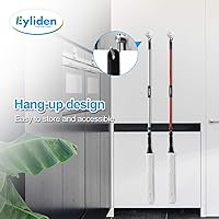 Vista 7 de Eyliden Trapeador con 2 cabezales de microfibra reutilizables, trapeador giratorio fácil de escurrir, mango largo de 57.5 pulgadas, mopa húmeda