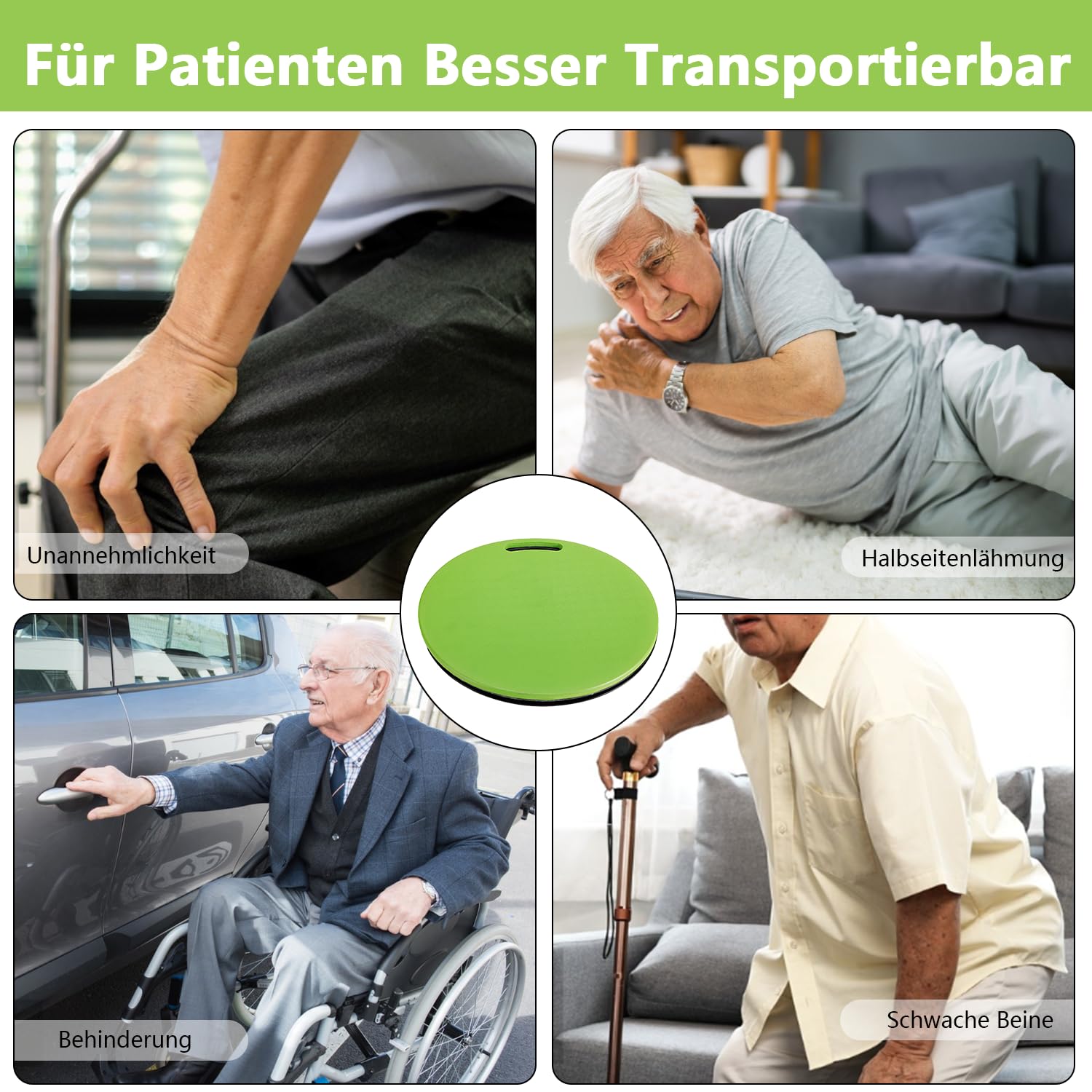Dispositivo ausiliario per i pazienti anziani e disabili con movimento rotatorio integrato per sostenere la mobilità dei pazienti paralizzati nell'assistenza domiciliare