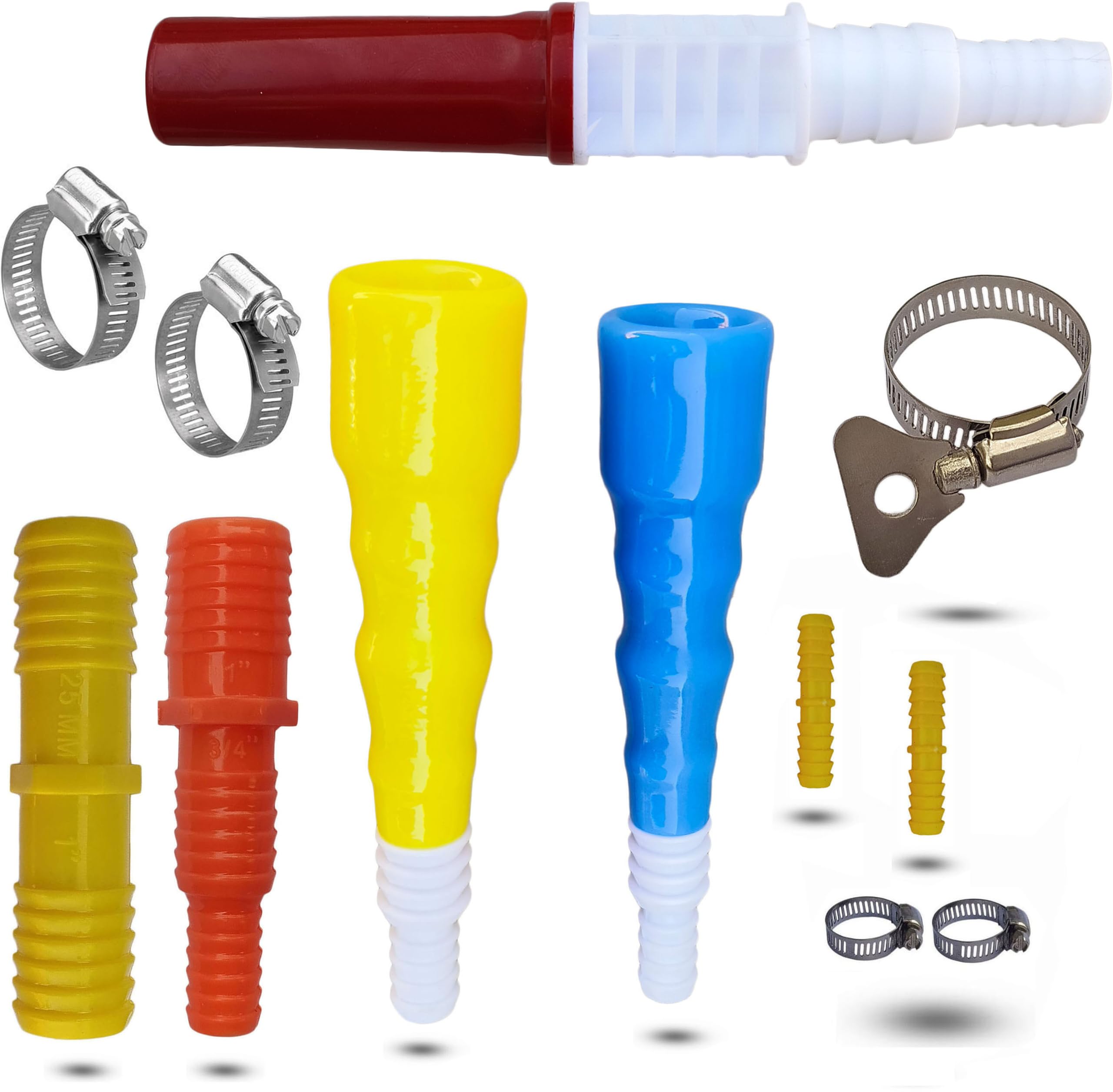 ESEKSAFAR 2pc Tap connector 1/2 “ & 3/4” 1pc Nozzle Spray, 2pc 1/2" inch Pipe connector 2pc 1" to 1/2" & 3/4" Pipe connector & 5 clamp set Hose Connector ((Pack of 12pc/set)) (B0DBPHNS17) Amazon Price History, Amazon Price Tracker