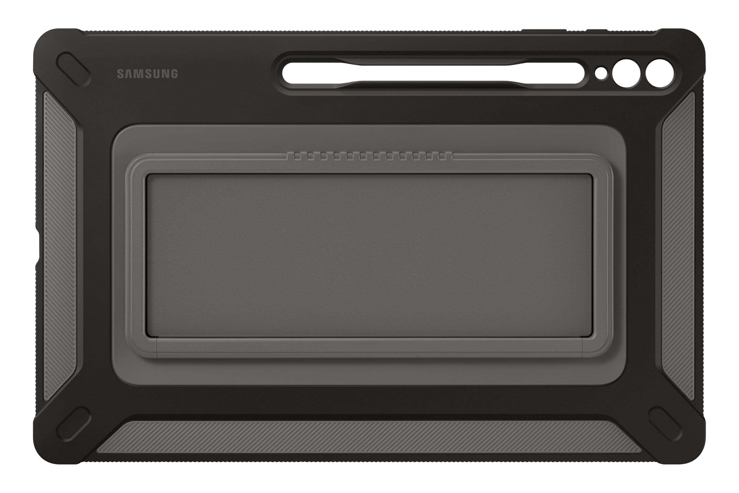 Samsung Outdoor Cover EF-RX910 für das Galaxy Tab S10 Ultra, Tab S9 Ultra, Tablet Cover, Tablet-Hülle starker Schutz, praktische Aufstellmöglichkeiten, sicherer Halt, inkl. S Pen Aufbewahrung, Black