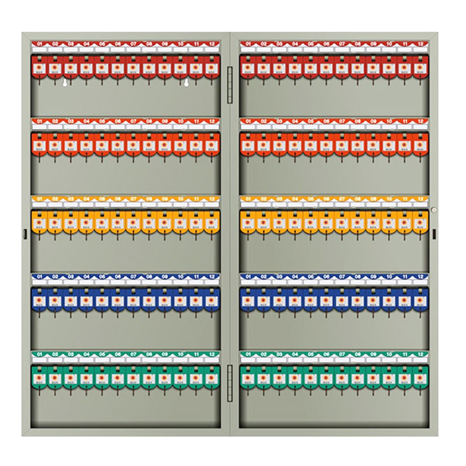 Boîte de rangement murale pour clés - Boîte de rangement en métal pour clés - Pour la gestion des biens et les concessionnaires automobiles - Boîte de rangement sécurisée avec serrure à combinaison