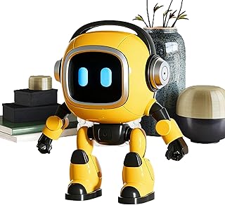 Künstliche Intelligenz Roboter, Intelligente Sprechende Roboter, ünstliche Intelligenz Schreibtischroboter, Lustiges Interaktives Lernspielzeug KI Geschichten Musik, für Kinder Jugendliche