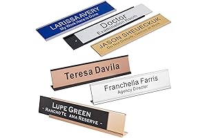 Personalized Office Name Plate with Wall Mount or Desk Holder