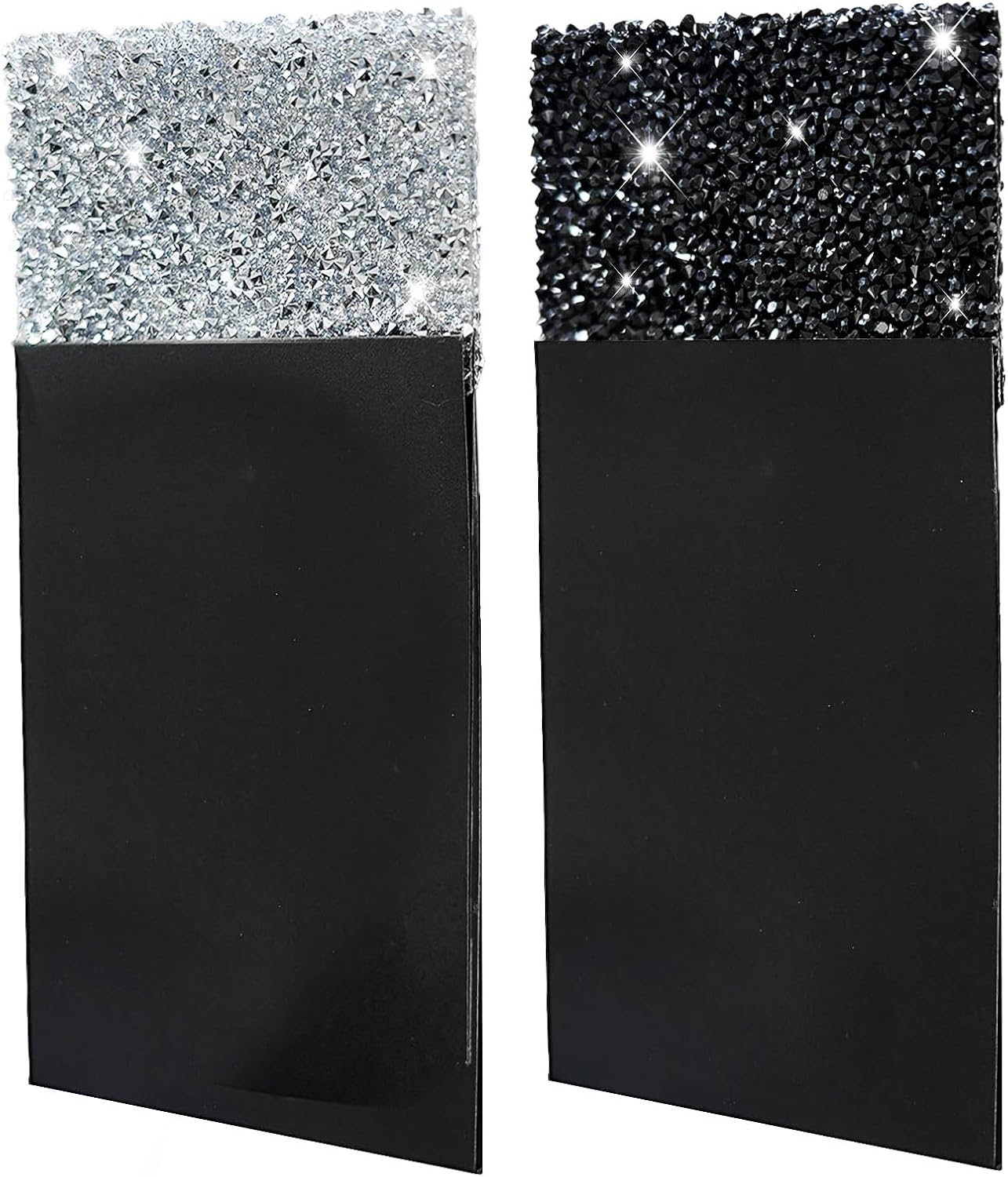 LJBFNN Rhinestone Mens Pocket Square on Card Prefolded Pocket Squares for Men Suit Handkerchiefs for Festival Stage Party
