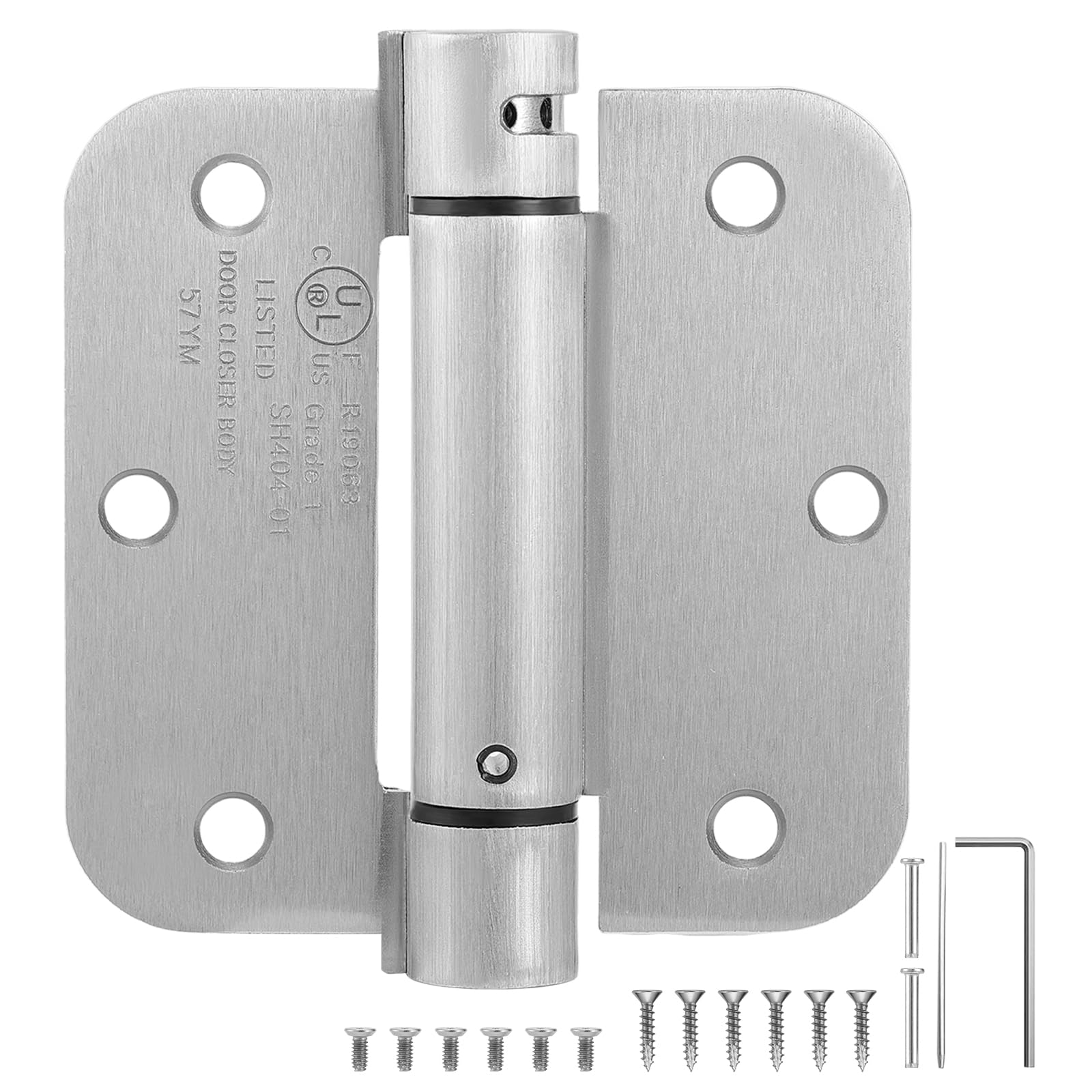 2 Pack | Self Closing Door Hinges 3.5”×3.5”, HBL' Automatic Door