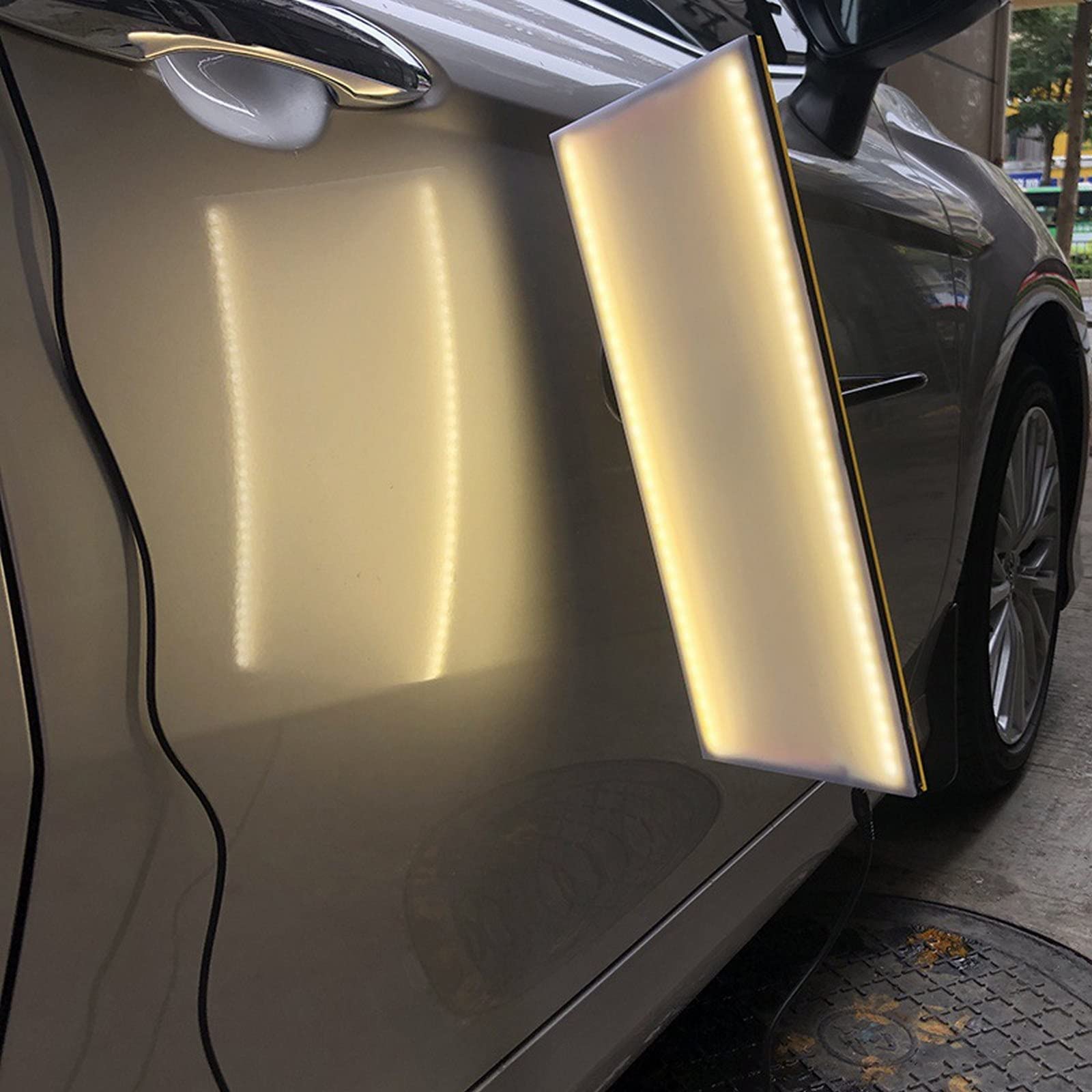 Reflector de abolladuras de coche, 68 Uds., 5V, lámpara LED, tablero de línea, herramientas de reparación de abolladuras, Detector de abolladuras para eliminar abolladuras de carrocería de coche