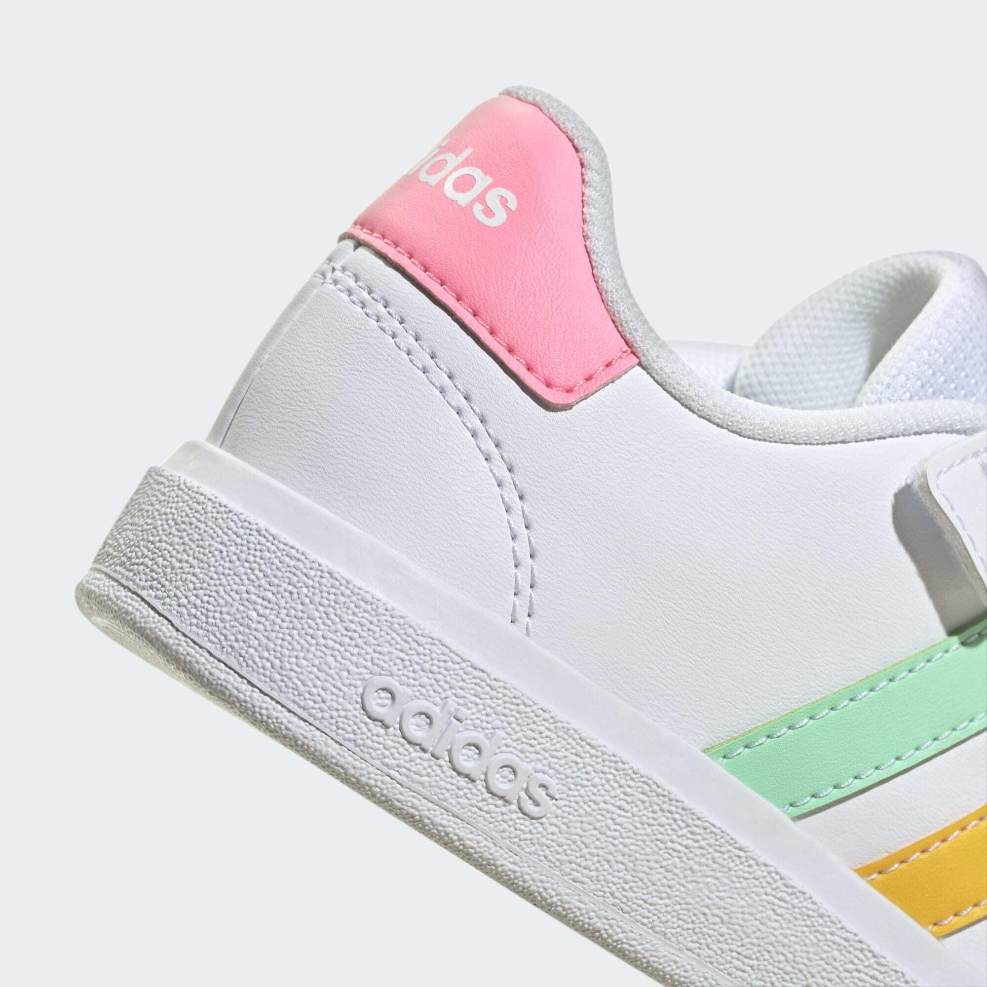 adidas Unisex niños Grand Court Court Elastic Lace and Top Strap Zapatos