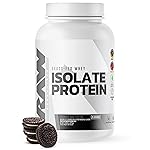RAW Whey Isolate Protein Powder, Cookies N Cream - 100% Grass-Fed Sports Nutrition Protein Powder for Muscle Growth & Recovery - Low-Fat, Low Carb, Naturally Flavored & Sweetened - 25 Servings