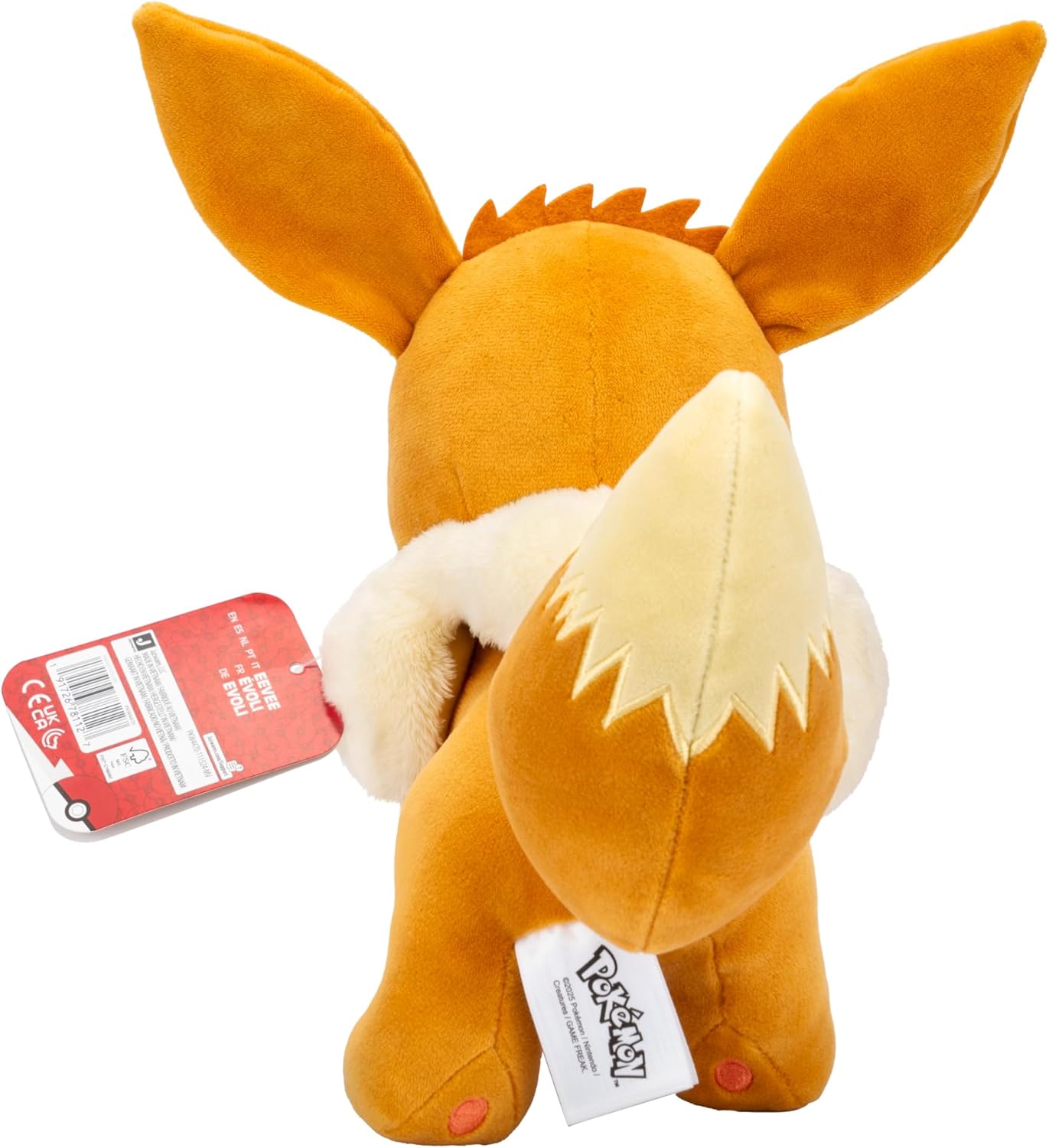 Pokémon Eevee Plush - 12" Soft Plush with Authentic Detail