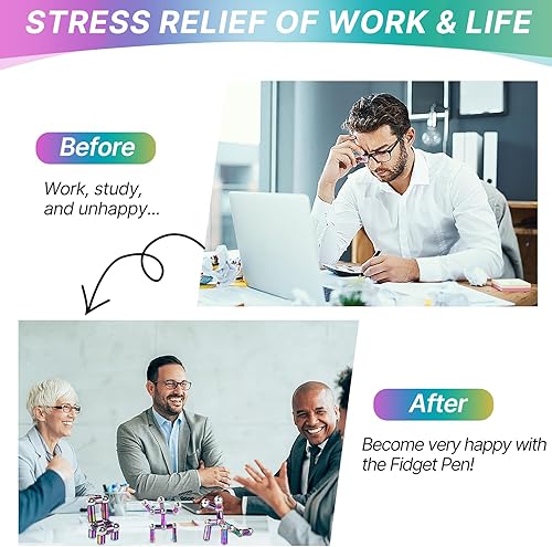 Miniatura 3 de Bolígrafo magnético para ansiedad, juguete para ansiedad, regalo para el día de San Valentín, para novio, esposo, adultos, bolígrafo con imán de