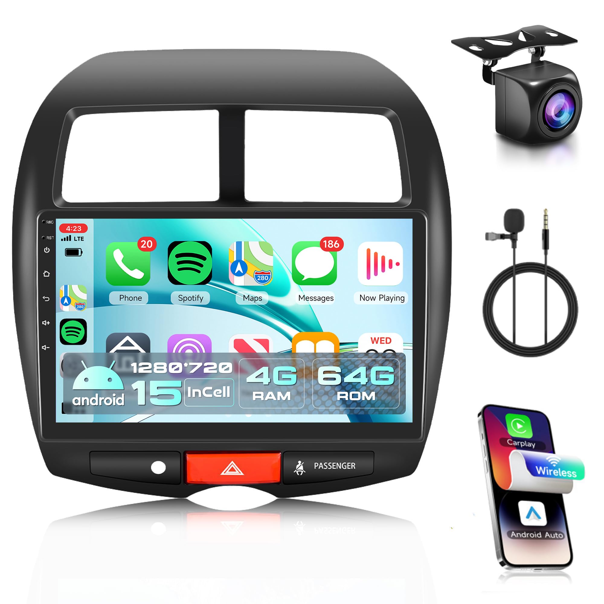Rimoody 4Core 4G+64G Android 15 Car Radio main unit