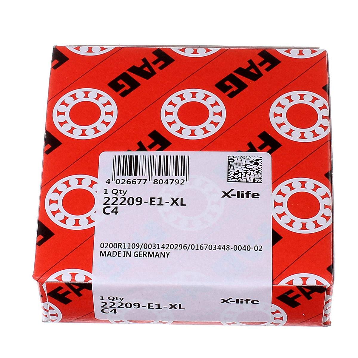 FAG 22209-E1-C4 Pendelrollenlager zylindrische Bohrung, 45x85x23