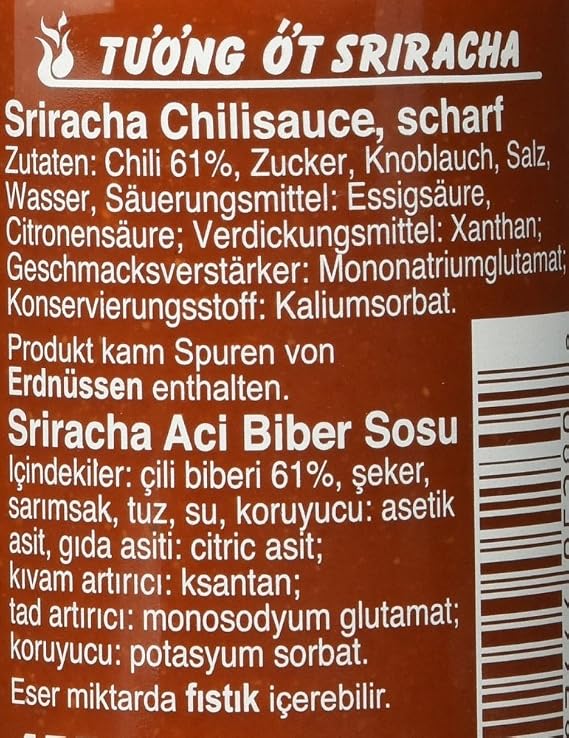 Flying Goose Sriracha Acı Chilli Biberi Sosu 455ML
