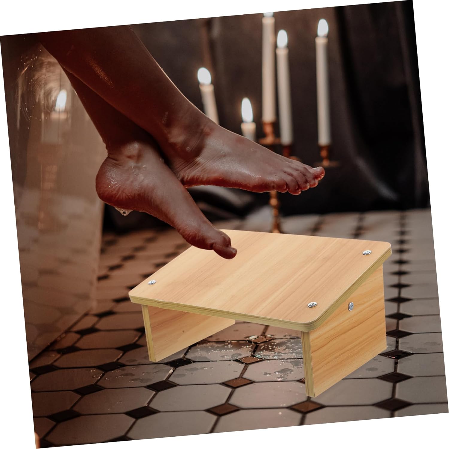 Lightweight Folding Step Stool for Boys and Girls Adults Bedside Stool Foot Resting Seat