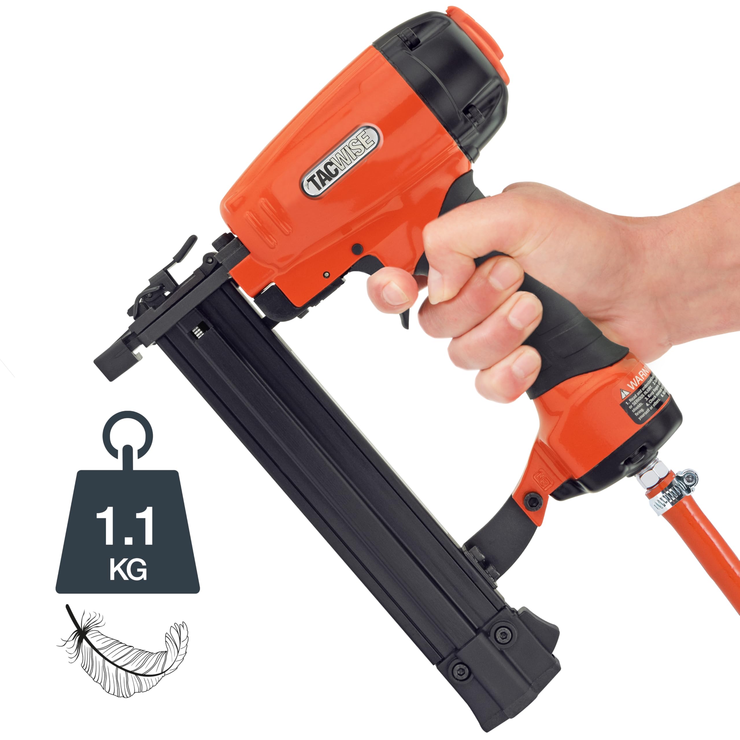 Tacwise C1832V - Clavadora neumática de alto rendimiento, utiliza clavos de hasta 32 mm de largo