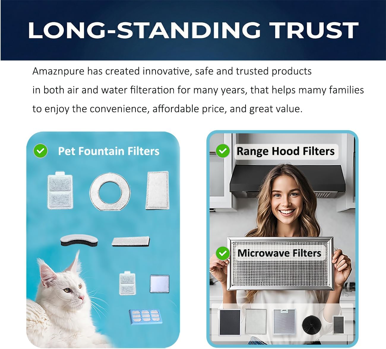 2X AP-CFK1-TM Premium Ultra-Flow Heavy-Duty Range Hood Filter compatible with Cosmo Range Hood Charcoal Filter CFK1-TM 63190 63175S UC30 UMC30 UMC36 668A900 668WRC90 - Image 9