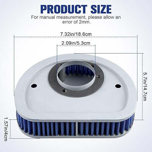 Miniatura 2 de 29461-99 HD-1499 - Limpiador de filtro de aire para Harley Davidson Road King 1999-2007 / Dyna Wide Glide Low Rider 1999-2007 / Electra Glide