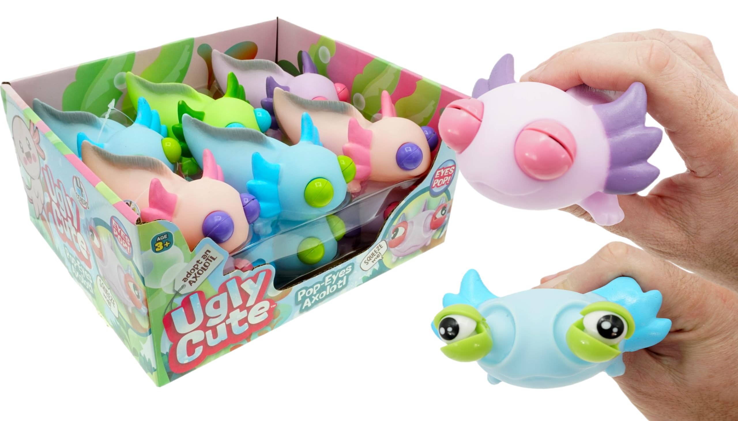 Amazon.com: JA-RU Squeezy Pop-Eyes Axolotl Toy (12 Unit Assorted