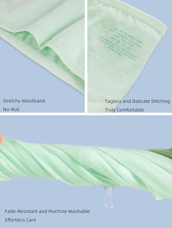 TIICHOO Girls Underwear for Teens Ages 8-16 Cotton Soft Girls Panties 8Pack