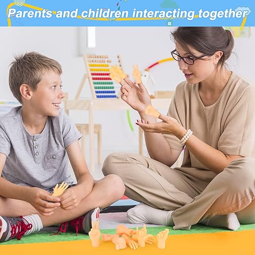 Miniatura 2 de MIMIDOU 10 juguetes lindos de marionetas de dedo, un buen juguete cognitivo educativo, un puente para que los niños hagan amigos e interactúen,