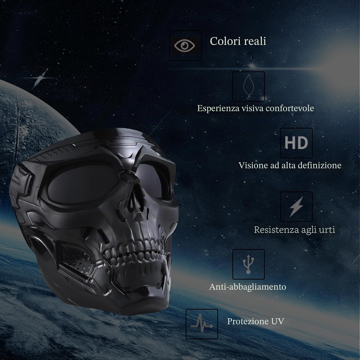Maschera Softair E Integrale Per Paintball In Design Sugar Skull, Perfetta Come Maschera Ghost Cod O Halloween Mask Per Giochi Tattici Con Stile Realistico E Protezione Completa