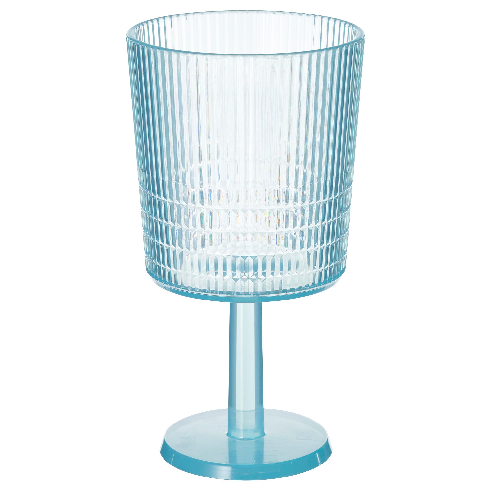 Verre à vin en plastique bleu KALLSINNIG ProTuning pour pique-nique et piscine