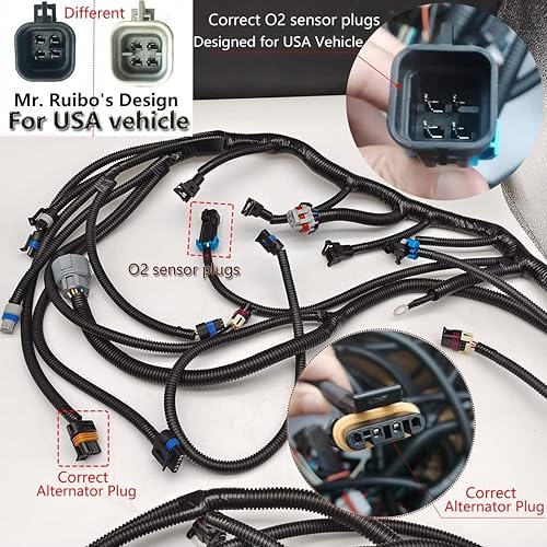 Miniatura 2 de LS Arnés de cableado Drive por Cable 5.3, ls Arnés de cableado independiente 4L60E DBC, para 1997-2006 LS1 4.8L 5.3L 6.0L, EV1 - Enchufe de jeringa