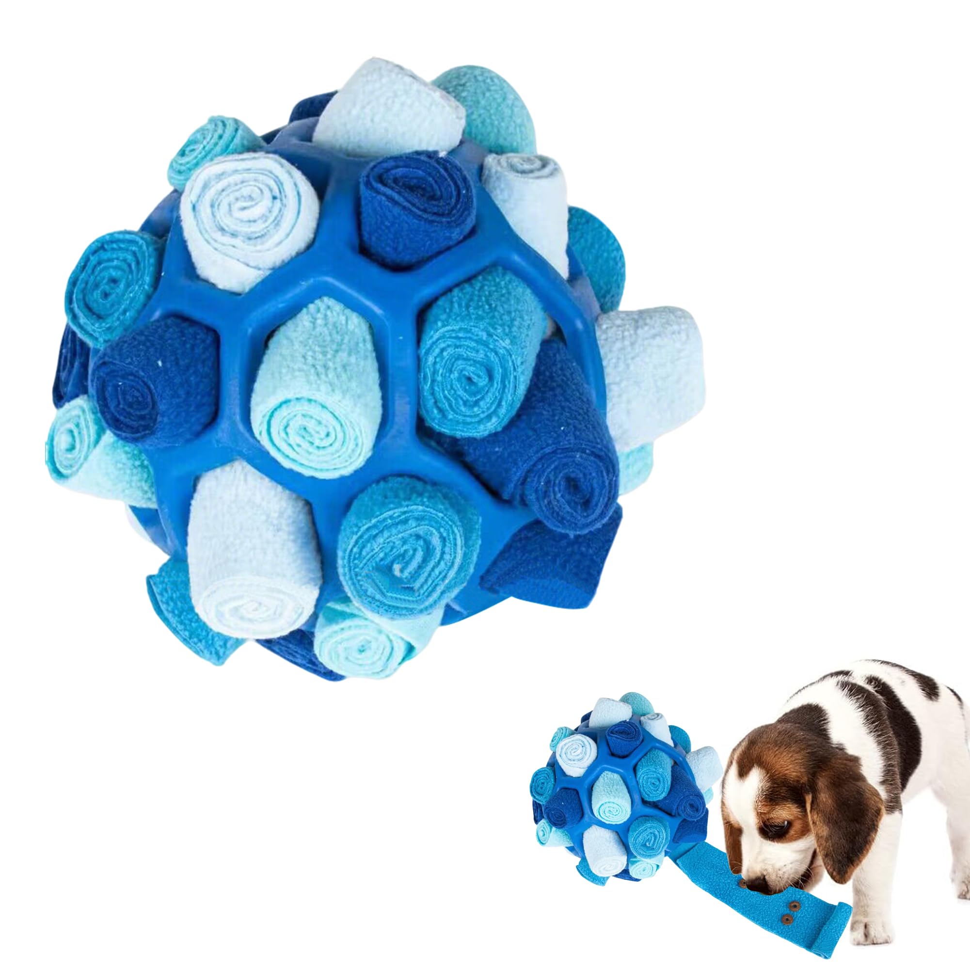 Balle à renifler pour chien glouton avec tapis à lécher intégré