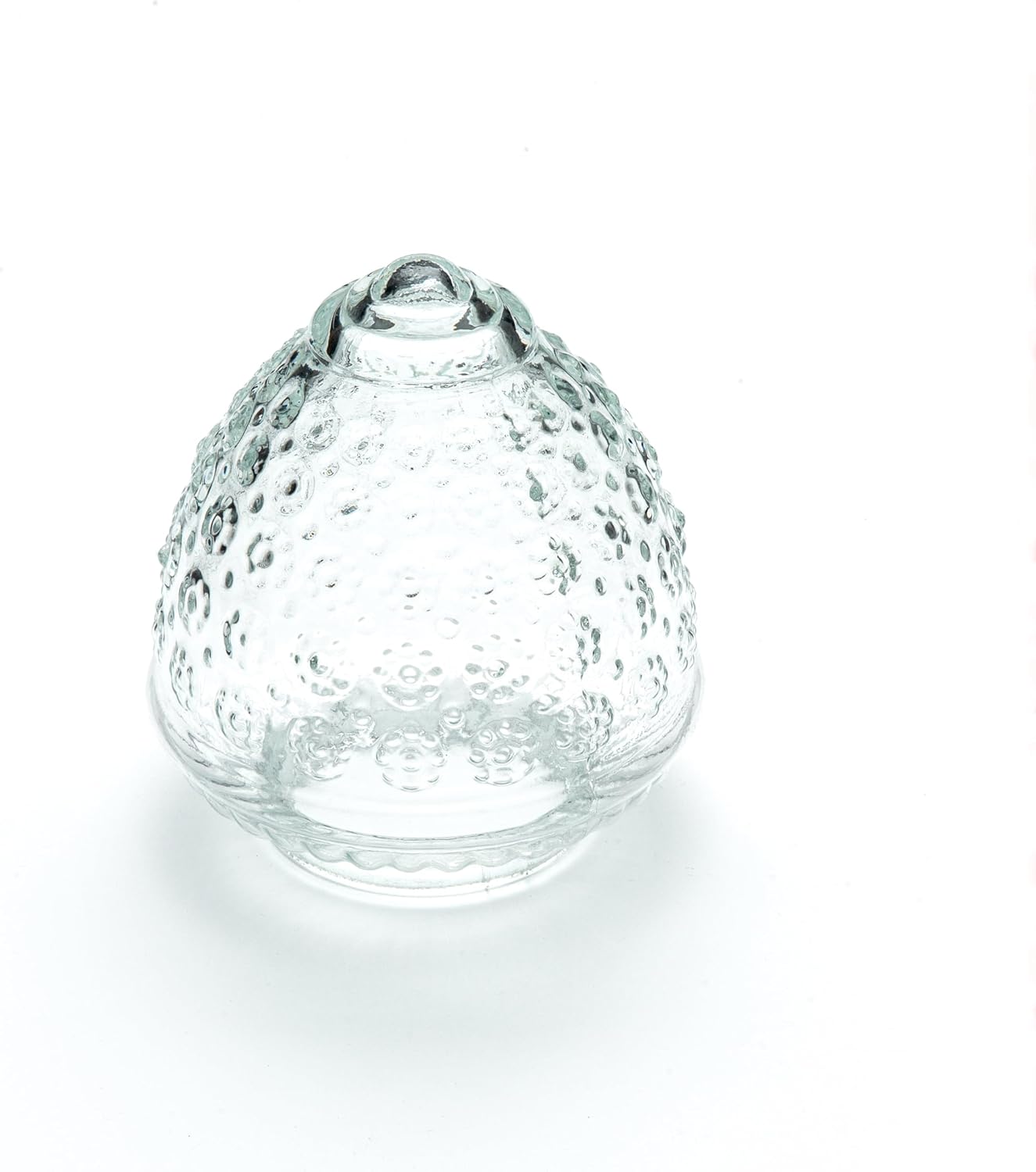 KOR K21846 6-inch Clear Pineapple Style Glass Shade - 3-1/4-Inch Fitter Opening Lip - Lighting Fixture and Lamp Replacement