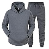 Men Women Hooded Sweatshirt 2 Pieces Set Tracksuit Long Sleeve Activewear Casual Athletic Jogging Clothes