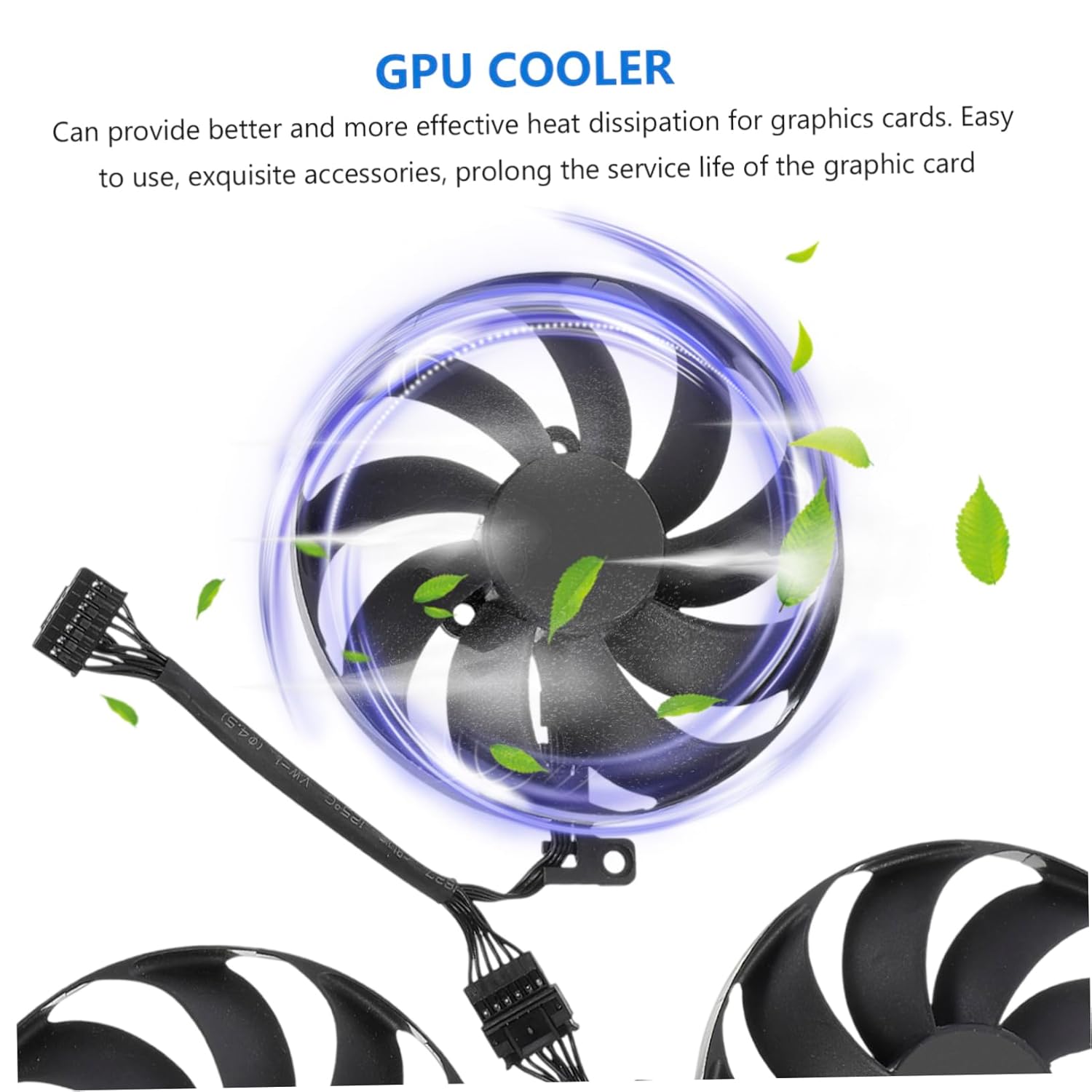 POPETPOP 1set Cfud Gpu Air Cooler Fan for Ti Lightweight Cooling Fan Replacement for Graphics Card