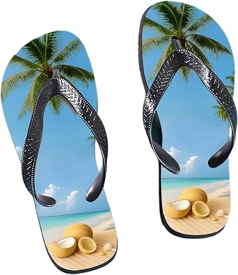 Muka Sublimation Custom Sandals, Personalized Flip Flops, Beach Fashion, Summer Dress Slippers, Shower Shoes