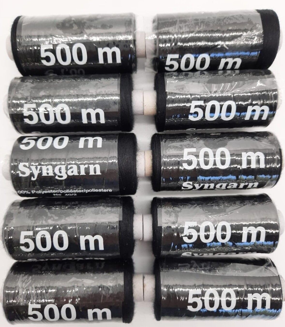 Nähgarn 60x 500m Spulen - hochwertiger Nähfaden - sowohl als Nähmaschinenfaden als auch zum Nähen mit der Hand bestens geeignet (60x 500m sortiert)