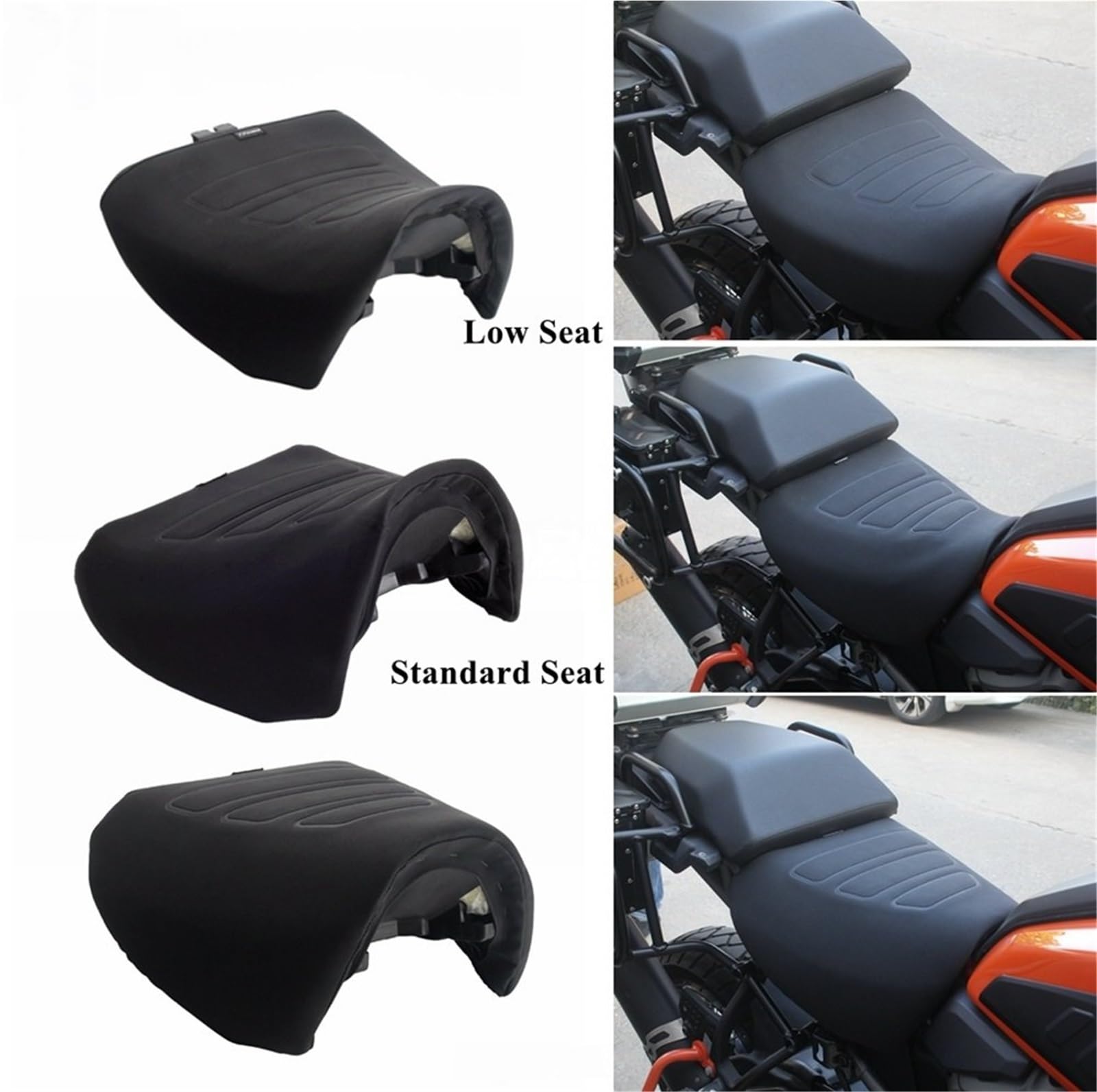 Do Pan America 1250 RA1250S RA1250 2021-2024 Poduszka Motocykl Siedzisko | Podkładka żelowa Poszewka na poduszkę kierowcy motocykla Solo(Low Seat)