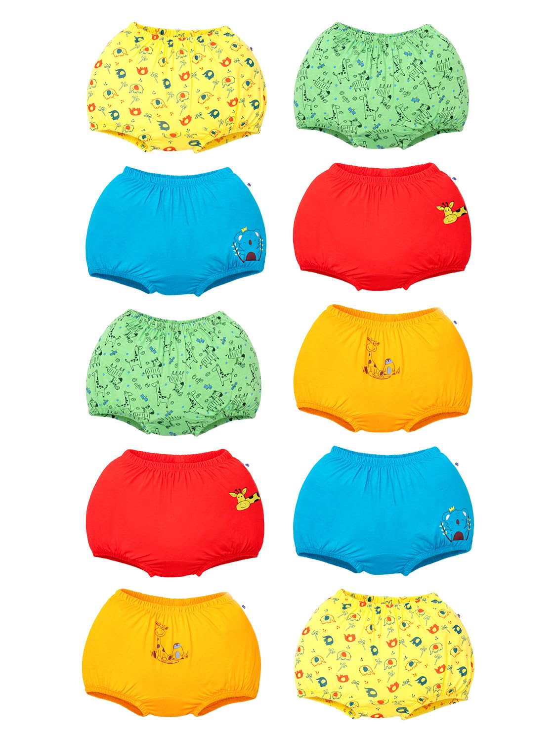 superbottoms Basic™ Bloomer for Kids| Unisex, 100% Pure Cotton Innerwear | Breathable & Soft Kids Underwear | Baby Bloomers I Pack of 10 superbottoms Basic™ Bloomer for Kids| Unisex, 100% Pure Cotton Innerwear | Breathable & Soft Kids Underwear | Baby Bloomers I Pack of 10