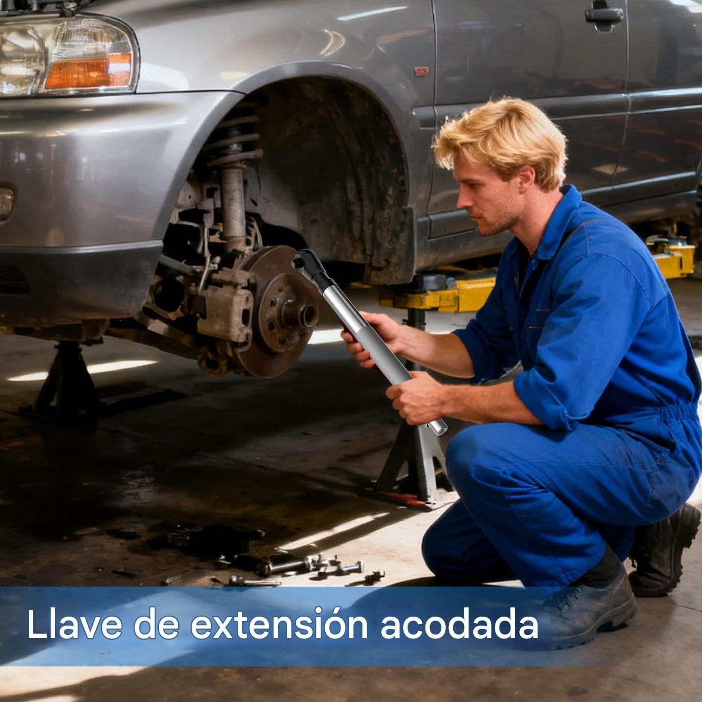 Adaptador de Compensación Herramientas de Reparación de Ángulo Recto de 12 | Llave de Compensación para Espacios Reducidos y de Intenso Para Automoción, Muebles, Maquinaria, Fontanería, Bicicle