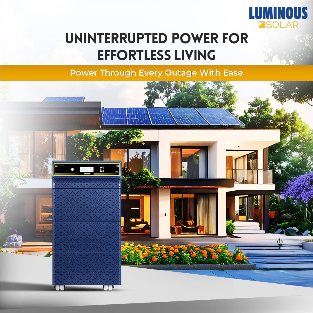 Luminous SOLARVERTER PRO 3KVA ECO integrated into a home solar power system