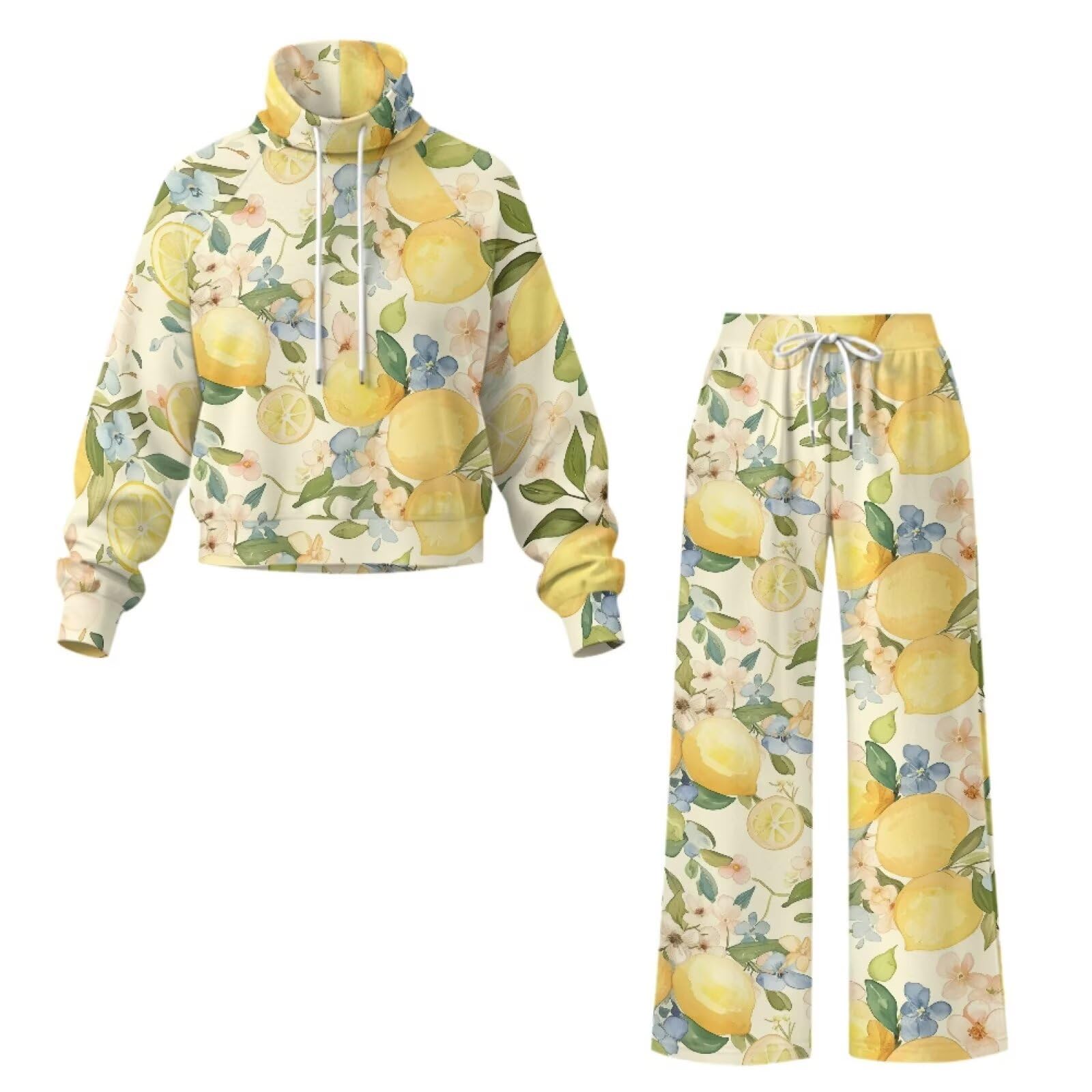 Tuta da donna casual a maniche lunghe, 2 pezzi