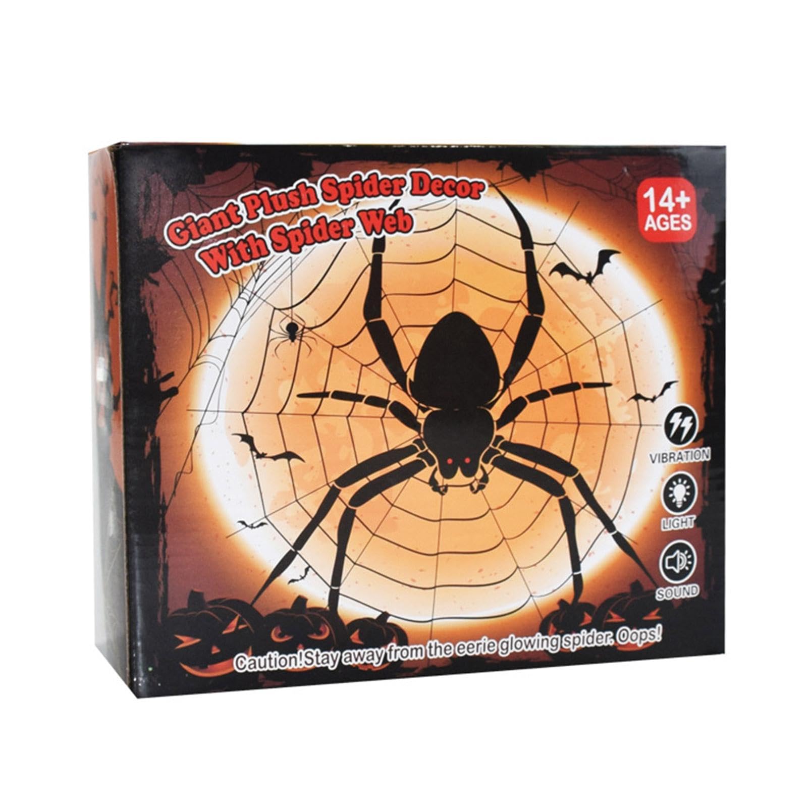 Grande ragnatela decorazioni di Halloween | Controllo vocale