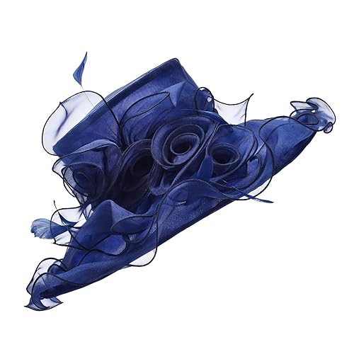 navy blue wedding hat