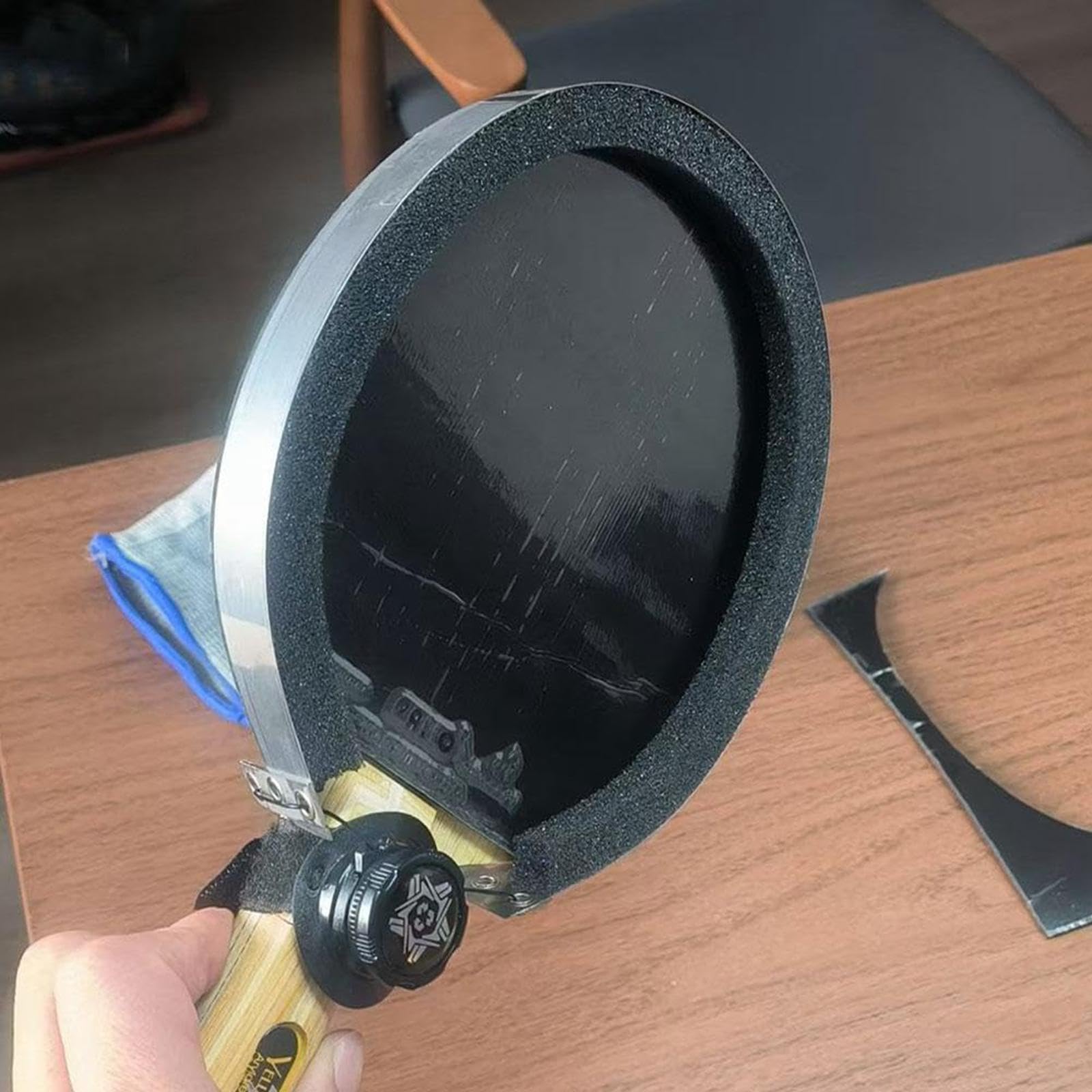 Taglierina per Gomma per Racchette Pong, Utensile per Rifinire Le Racchette, Facile da Usare, Pezzo di Ricambio, Professionale, Indispensabile