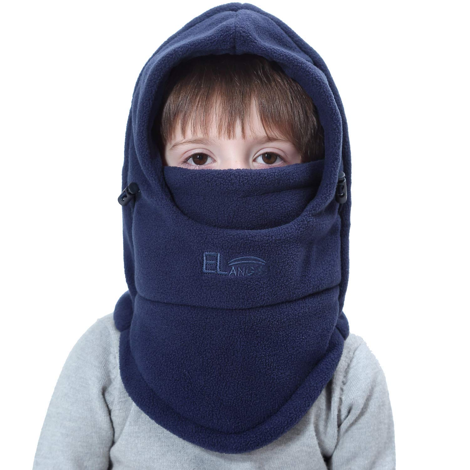 Cappello Inverno Cappelli Sciarpa Fissa per Bambini, Inverno Doppio Strato Caldo a Maglia con Sciarpa Cerchio Sci Outdoor Sport Invernale Natale Regalo