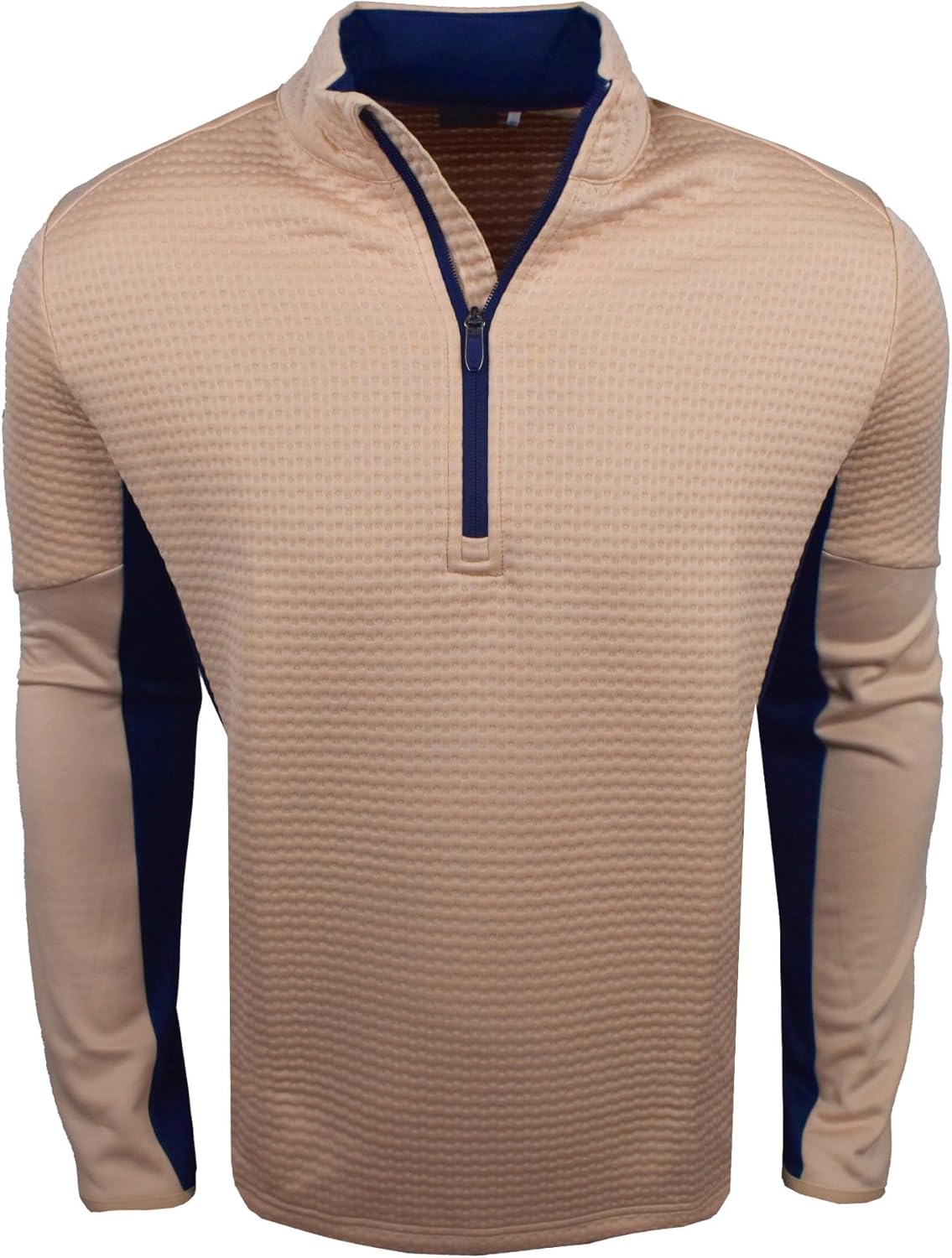 Callaway Golf Midweight Textured 1/4 Zip Pullover Latte XXXL Brown