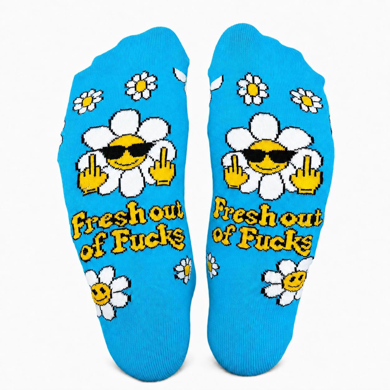 SILLY OBSESSIONS Funny Sarcastic Socks for Women and Men, Sassy Attitude Daisy Novelty Crew Socks, Soft Cotton Blend, Gift-Ready Packaging image 4