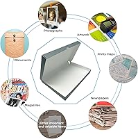 Vista 75 de Lineco Folio Storage Box, Clamshell Design with Metal Edge. 18.5x24.5x1.75 Inches, Archival Boxboard, Preserve Photos, Cards, Magazines, Documents